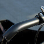 Leather handles for cargo bike Amcargobikes